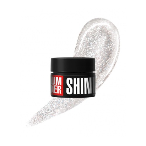 Гел за изграждане с частици Medium №03, 13г слонова кост със сребрист блясък