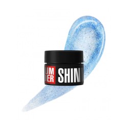 Гел за изграждане с частици Medium №05, 13г светлосин със сребрист блясък