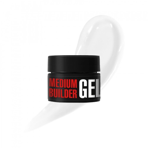 Гел за изграждане Medium Gel №01 13г млечно бяло