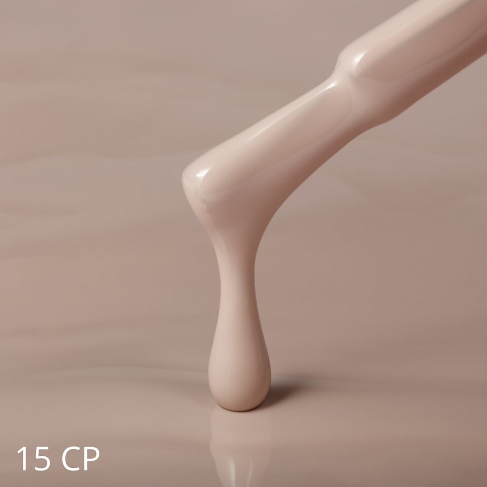 Гел лак №15 CP млечно-бежово 7 мл.