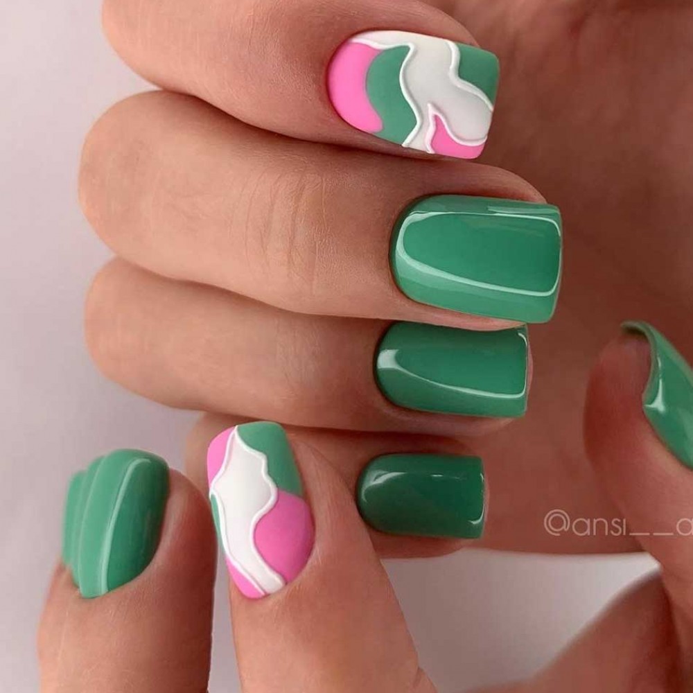 Гел лак №05 EF Тюркоазено зелен 7 мл.