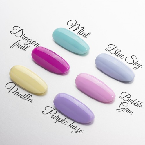 Цветна каучукова основа Macarons Blue Sky Лавандулово син-foto4