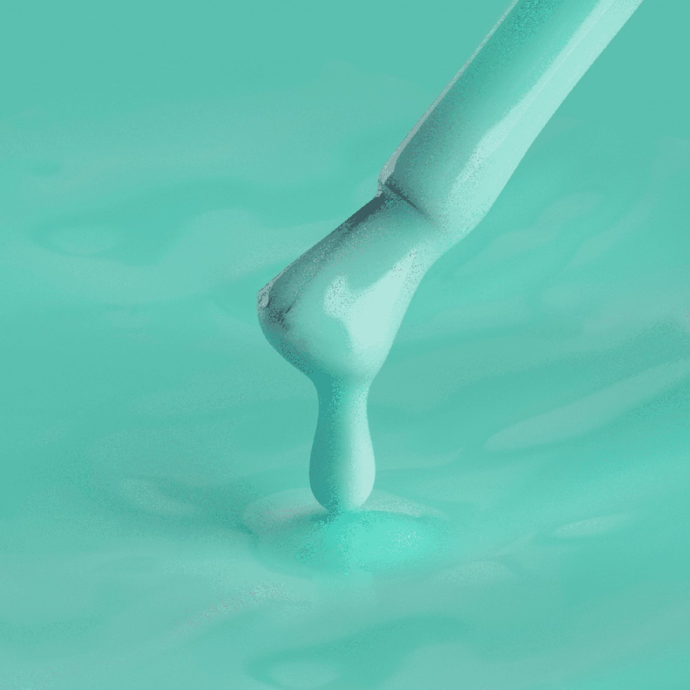 Цветна каучукова основа Macarons Mint Мента