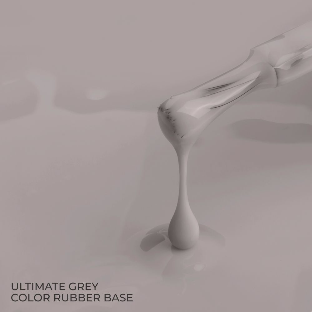 Цветна каучукова основа Color Rubber Base Gel Ultimate Grey Наситено сив 