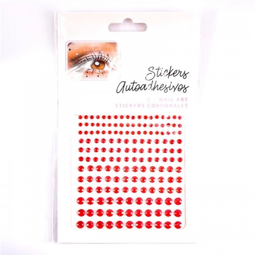Червени Кристали за лице - самозалепващи Червени Кристали за лице - самозалепващи