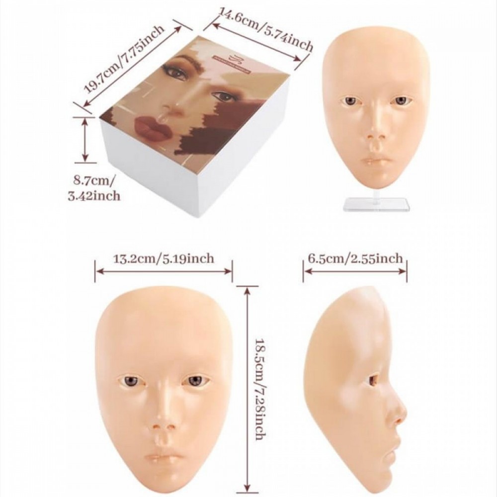 Лукс - Тренировъчно лице за грим със стойка
