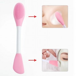Силиконова Четка 3в1 за Почистване, Масаж и Нанасяне на Маска за Лице-foto2