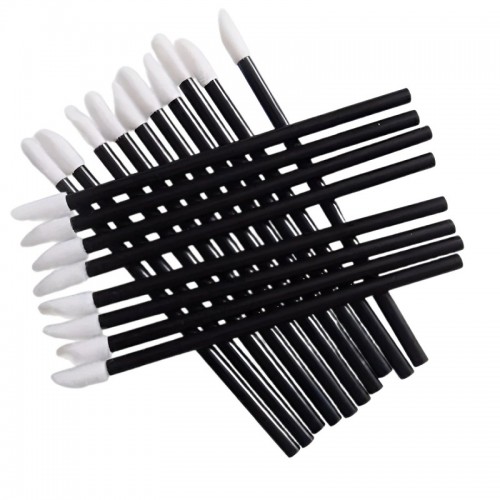 Апликатори за мигли, вежди и устни, черни 12бр.