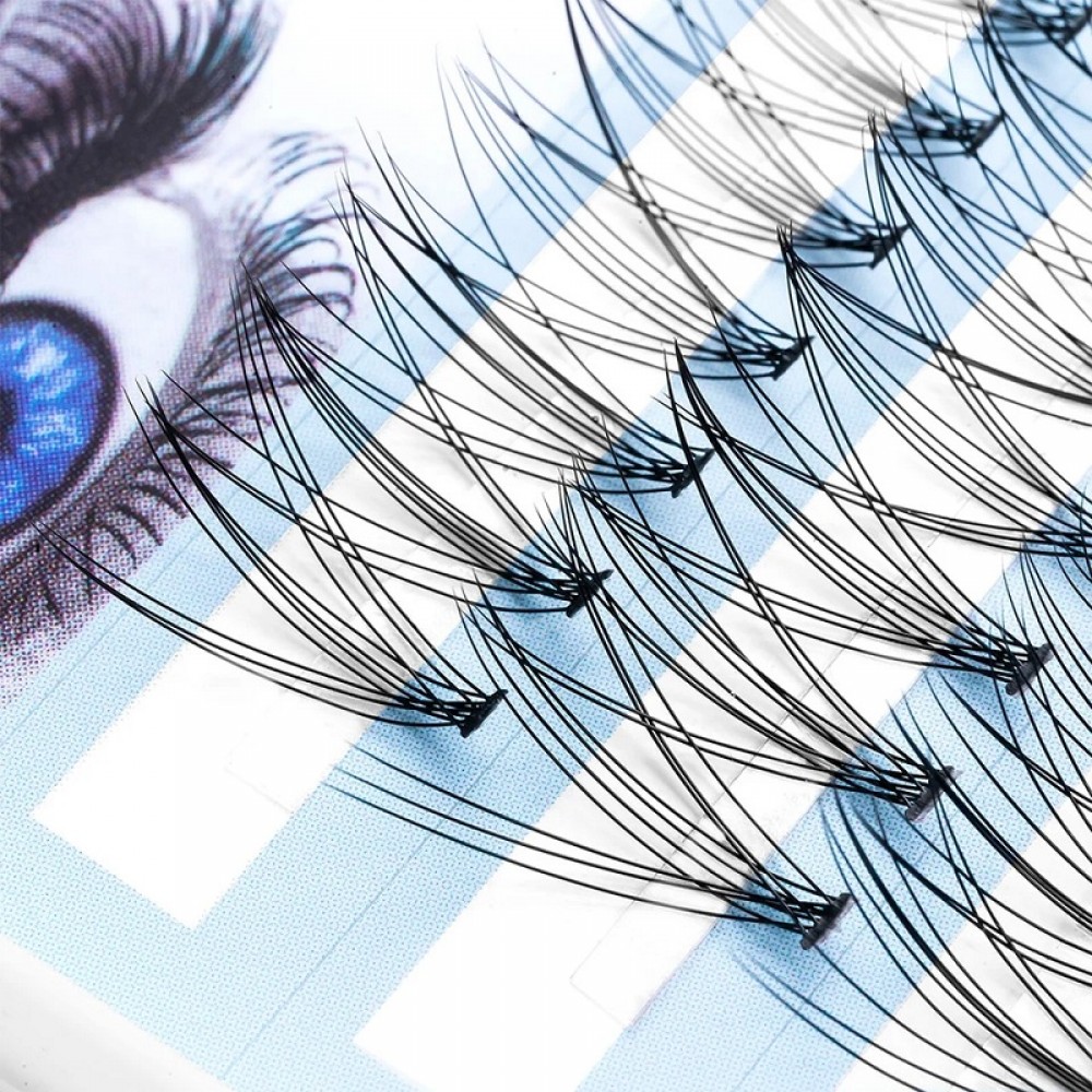 Висококачествени Нежни Мигли на снопчета  Classic 9 10 11  Лукс качество - Микс