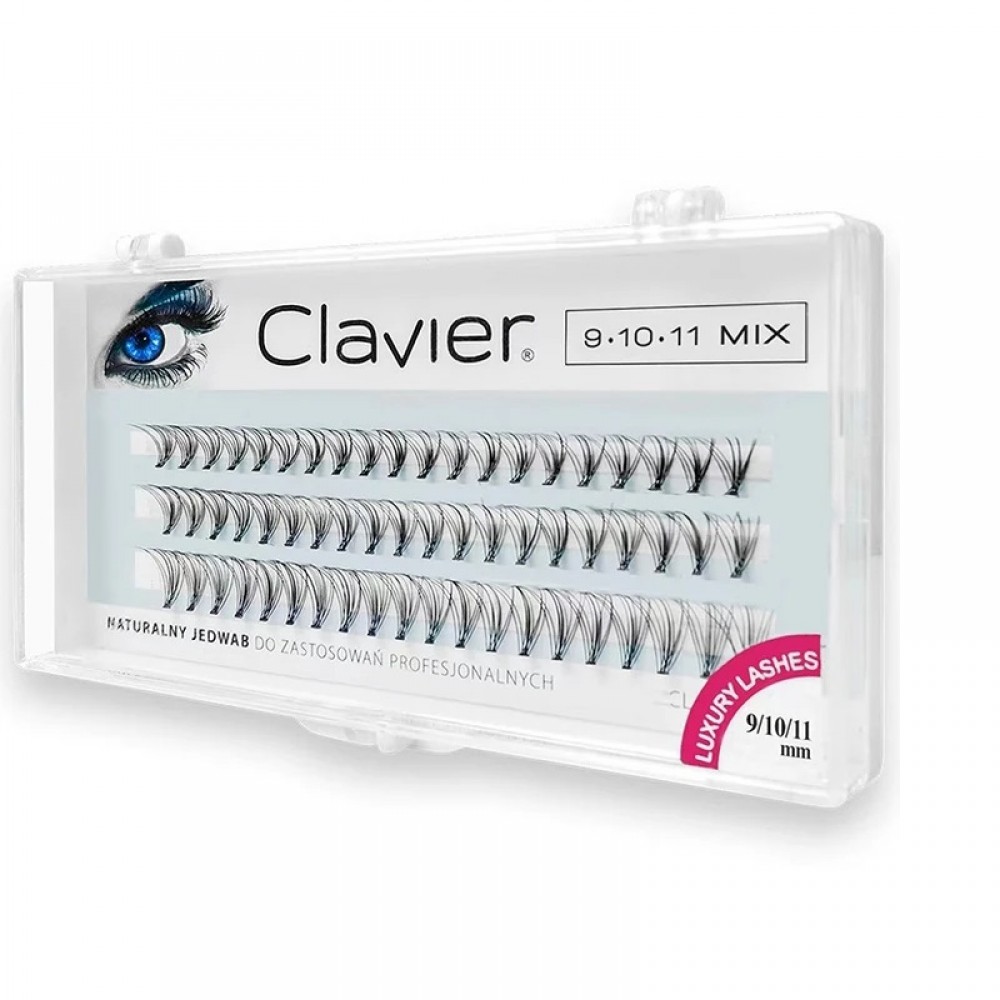 Висококачествени Нежни Мигли на снопчета  Classic 9 10 11  Лукс качество - Микс