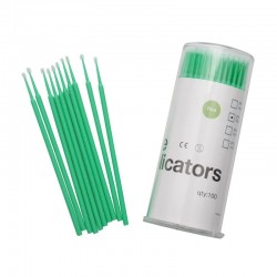 Микро четки за мигли - 100бр. Мигли, Маникюр, Грим - зелени-foto5