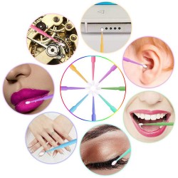 Микро четки за мигли - 100бр. Мигли, Маникюр, Грим - зелени-foto4