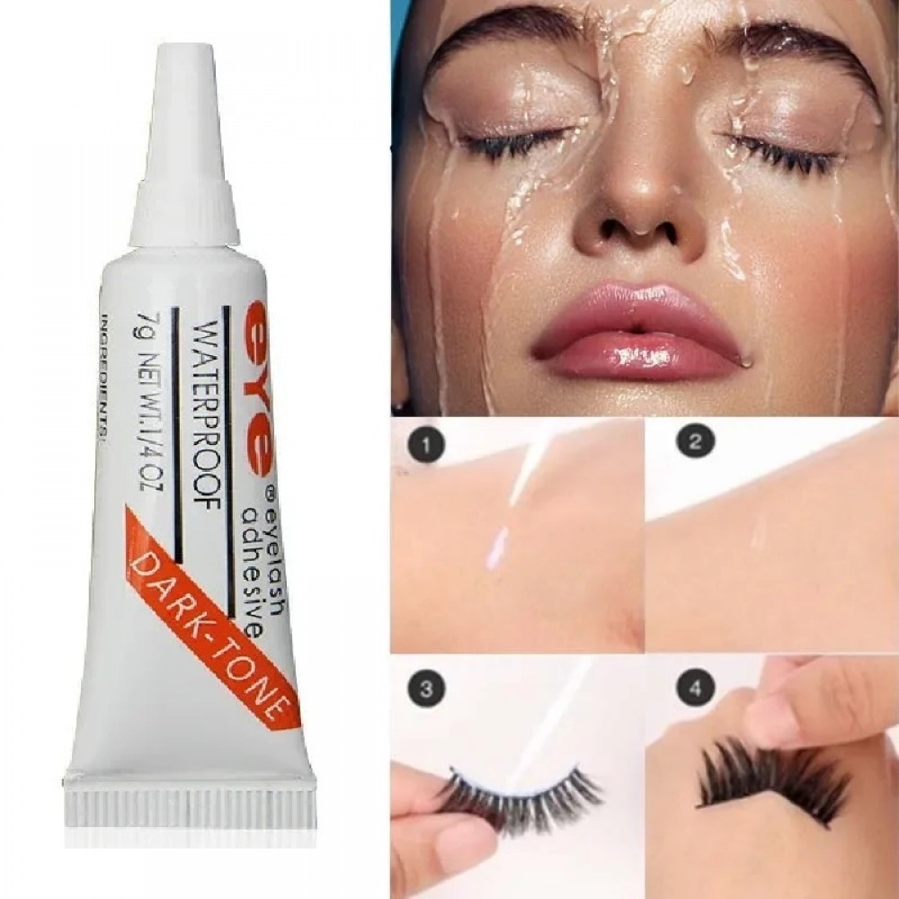 Черно Водоустойчиво лепило за мигли - 7 гр.