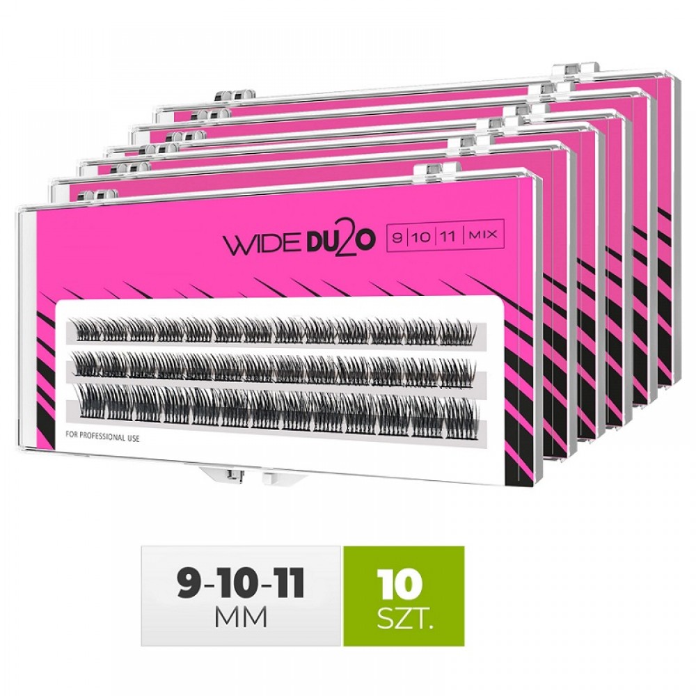 Висококачествени Мигли на снопчета Wide DU2O Лукс качество - Микс Висококачествени Мигли на снопчета Wide DU2O Лукс качество - Микс