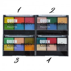 Палитра сенки 6 цвята - QUEEN COLOR-foto2