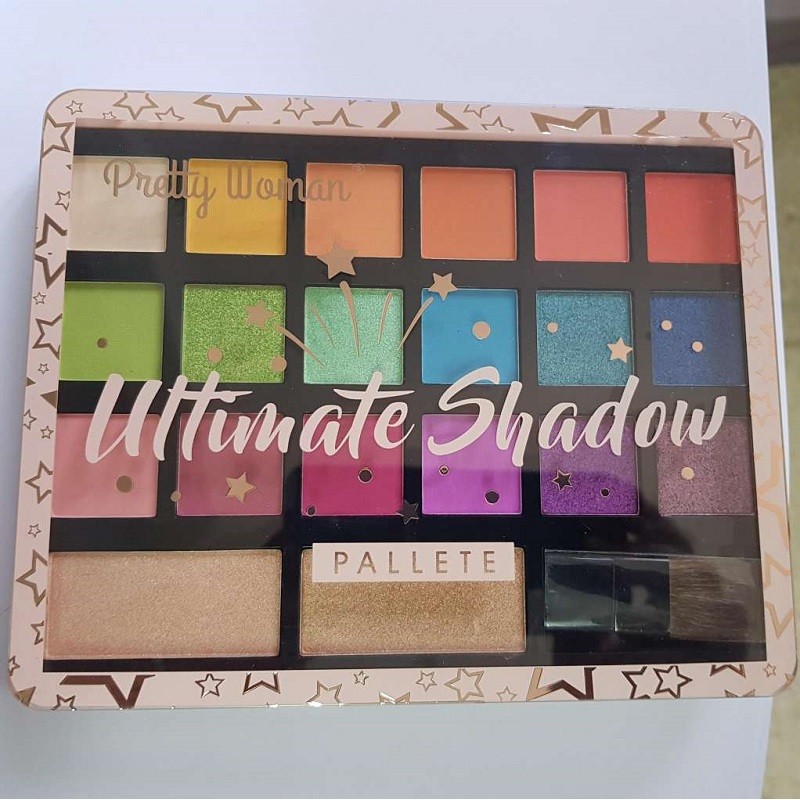 Ultimate Shadow- 18 цвята сенки , 2 хайлайтър и четка