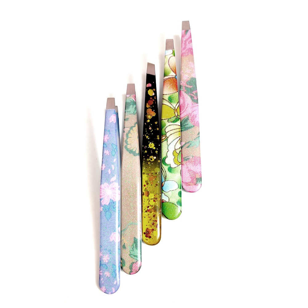 Пинсета метална скосена IL5013