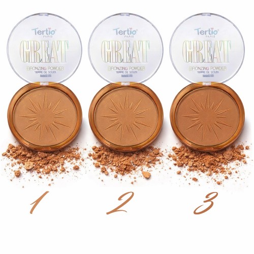 Пудра BRONZE Tertio в ултра голям формат