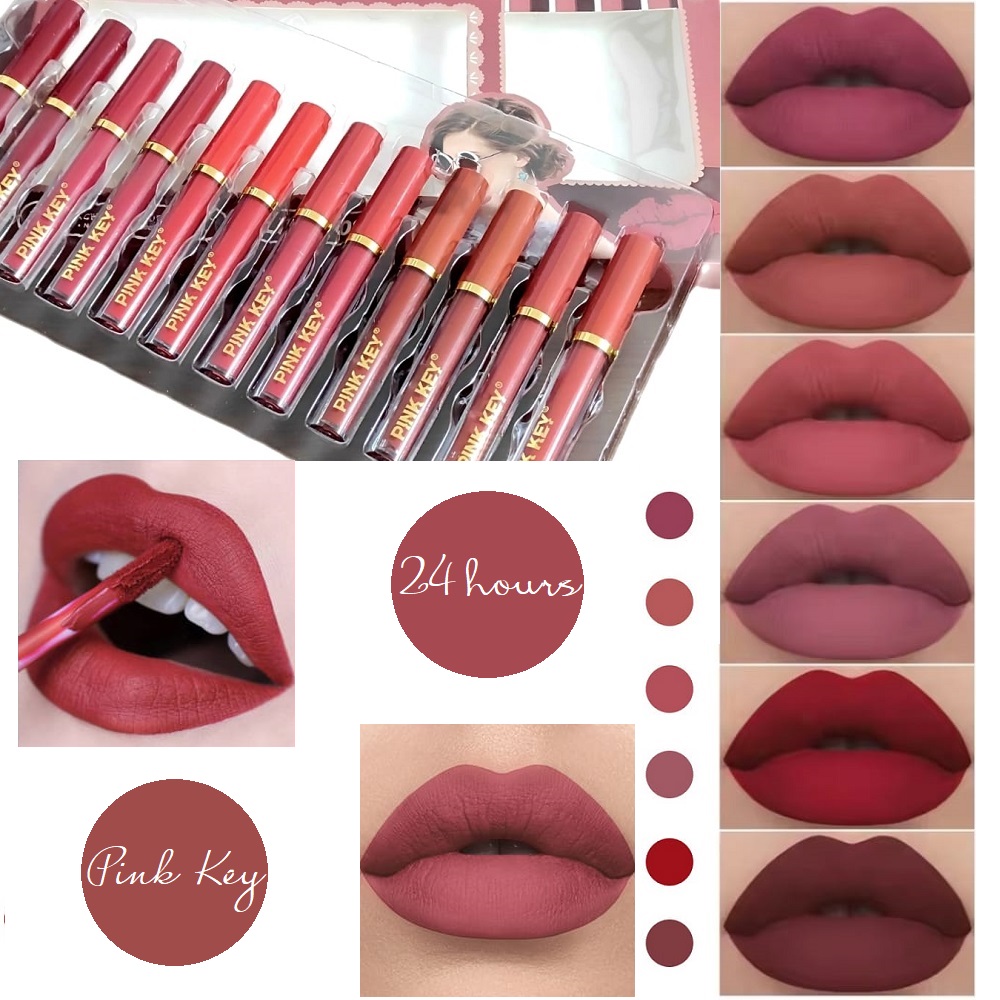 Комплект 12 червила Pink Key