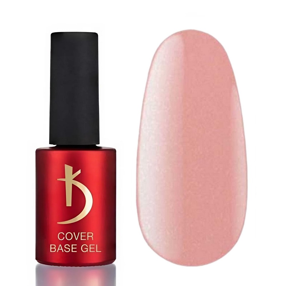 Камуфлажна основа Cover base №3 Студено розово със сребрист брокат 7 мл.