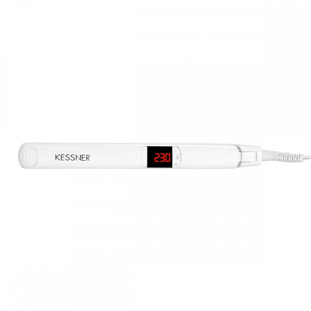 Преса за коса KESSNER Ionic 230°C с йонизация – бяла Преса за коса KESSNER Ionic 230°C с йонизация – бяла
