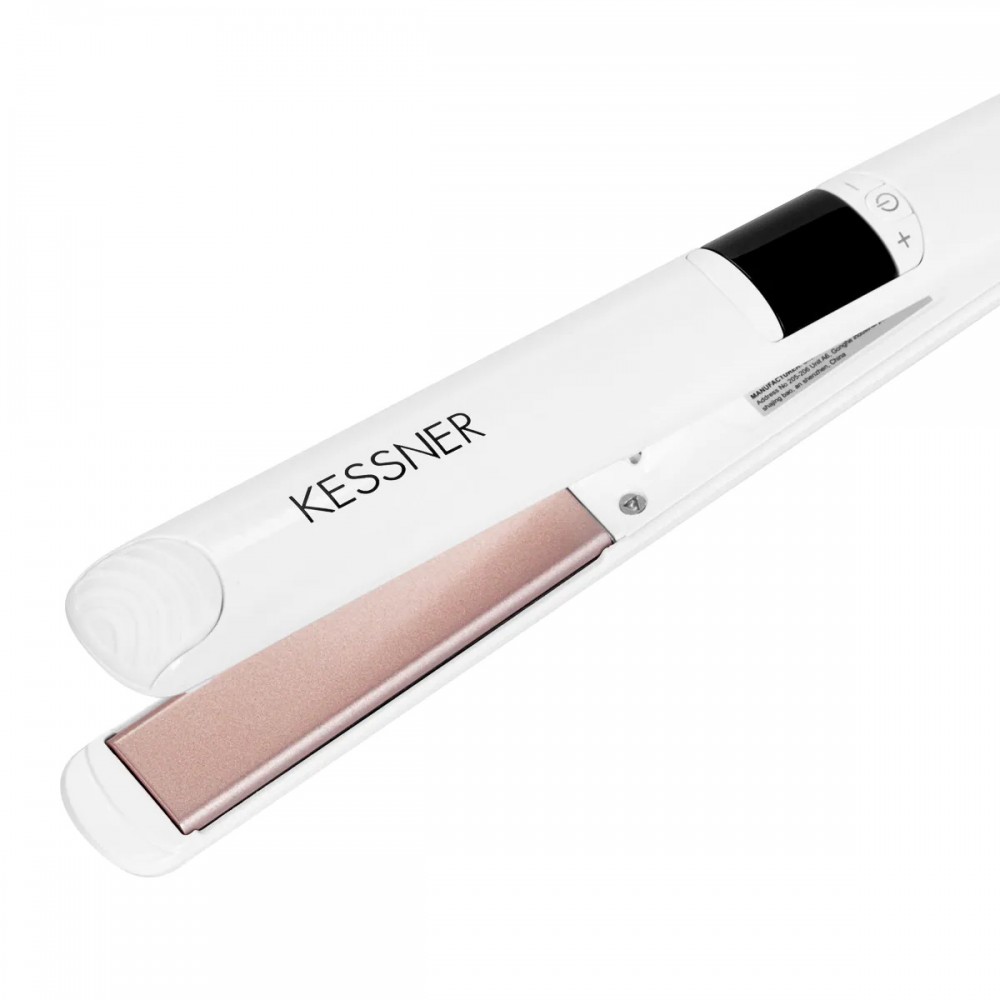 Преса за коса KESSNER Ionic 230°C с йонизация – бяла Преса за коса KESSNER Ionic 230°C с йонизация – бяла
