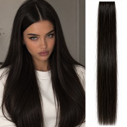 30 гр. Невидими стикери от естествена коса № 1B Remy hair - висок клас