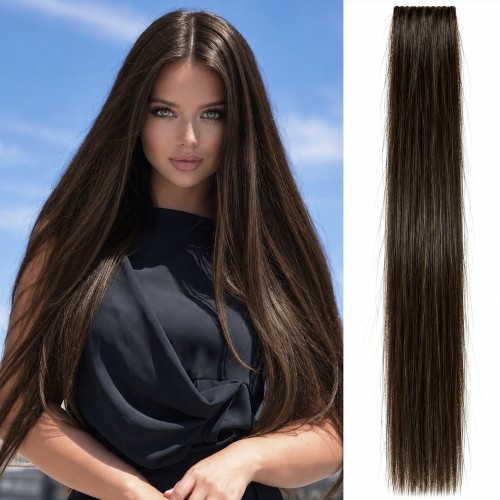 30 гр. Невидими стикери от естествена коса № 4A Remy hair - висок клас