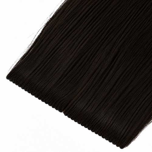 30 гр. Невидими стикери от естествена коса № 1B Remy hair - висок клас