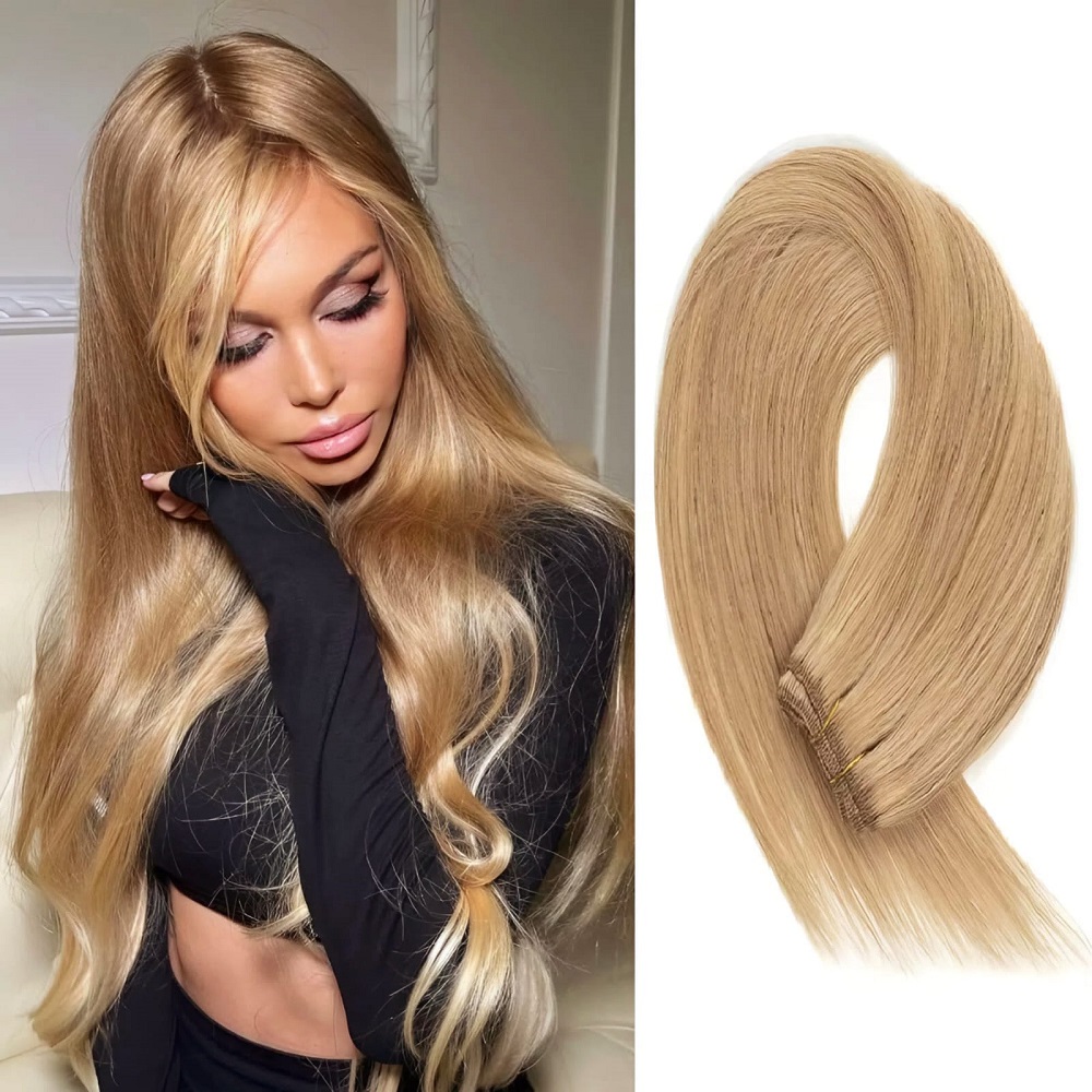 18 Естествено средно руса коса 