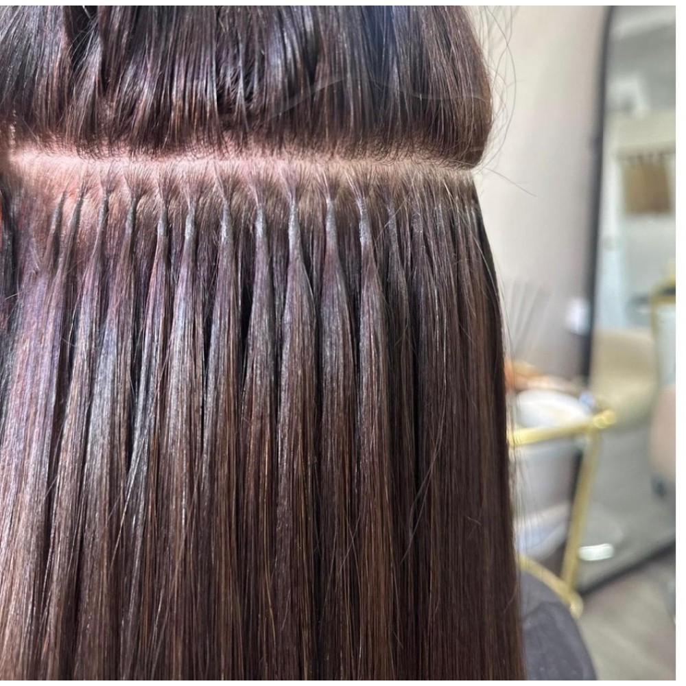 Кичури от естествена коса кафява - 6 - 57 см - 50 гр - 50 бр Кичури от естествена коса кафява - 6 - 57 см - 50 гр - 50 бр