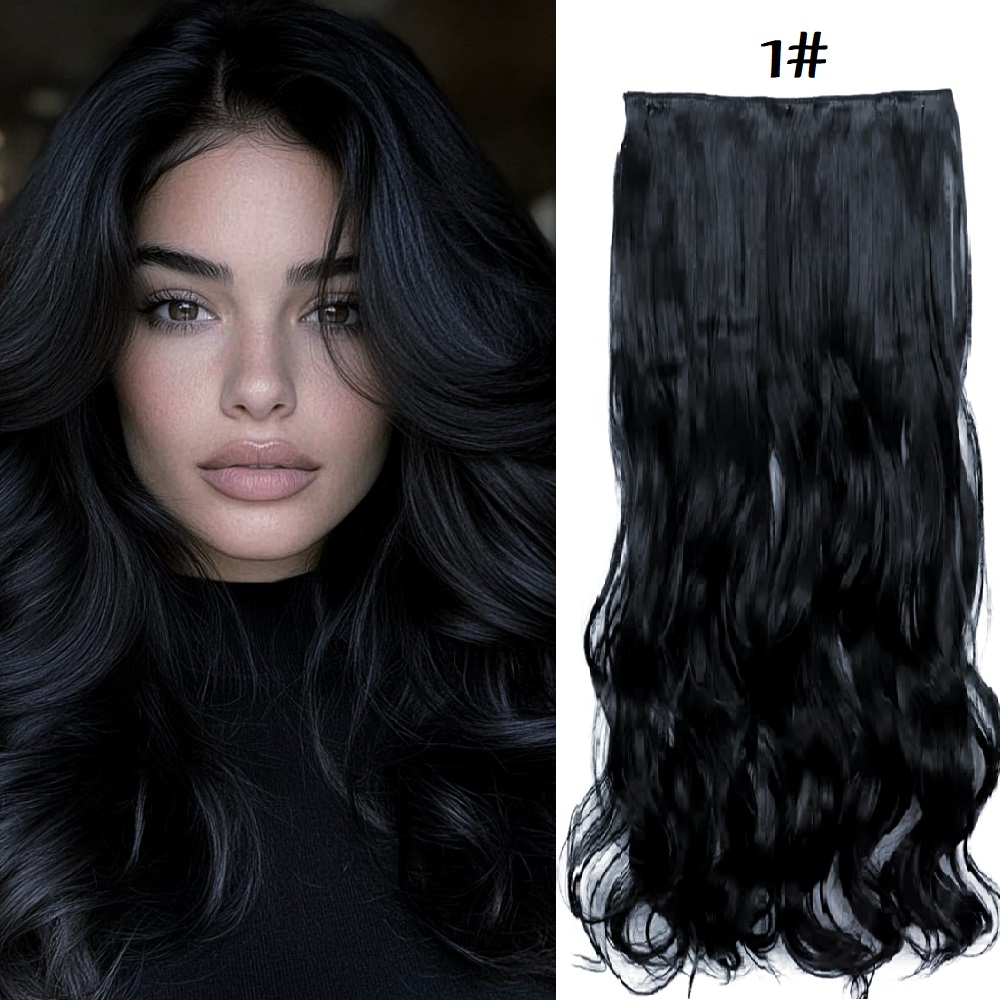 Къдрав Екстеншън - Наситено Черно 1#