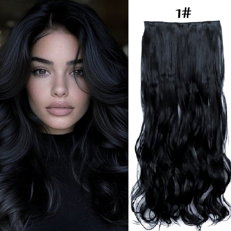 Къдрав Екстеншън - Наситено Черно 1#