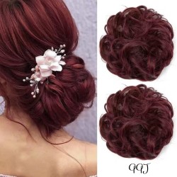 Небрежен кок от коса- Супер качество-foto17