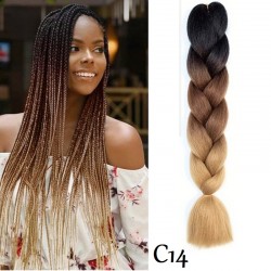 Канекалон Двуцветен и трицветен C14 Черен Ахат