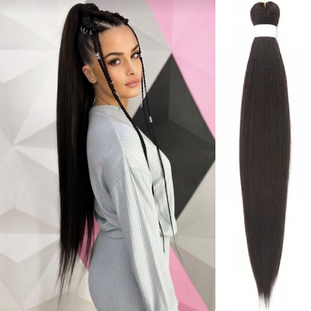 Канекалон за вплитане Лукс качество FR2# Черен Шоколад