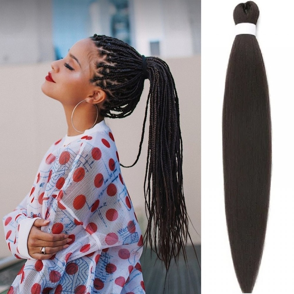 Канекалон за вплитане Лукс качество FR4# Тъмен Шоколад