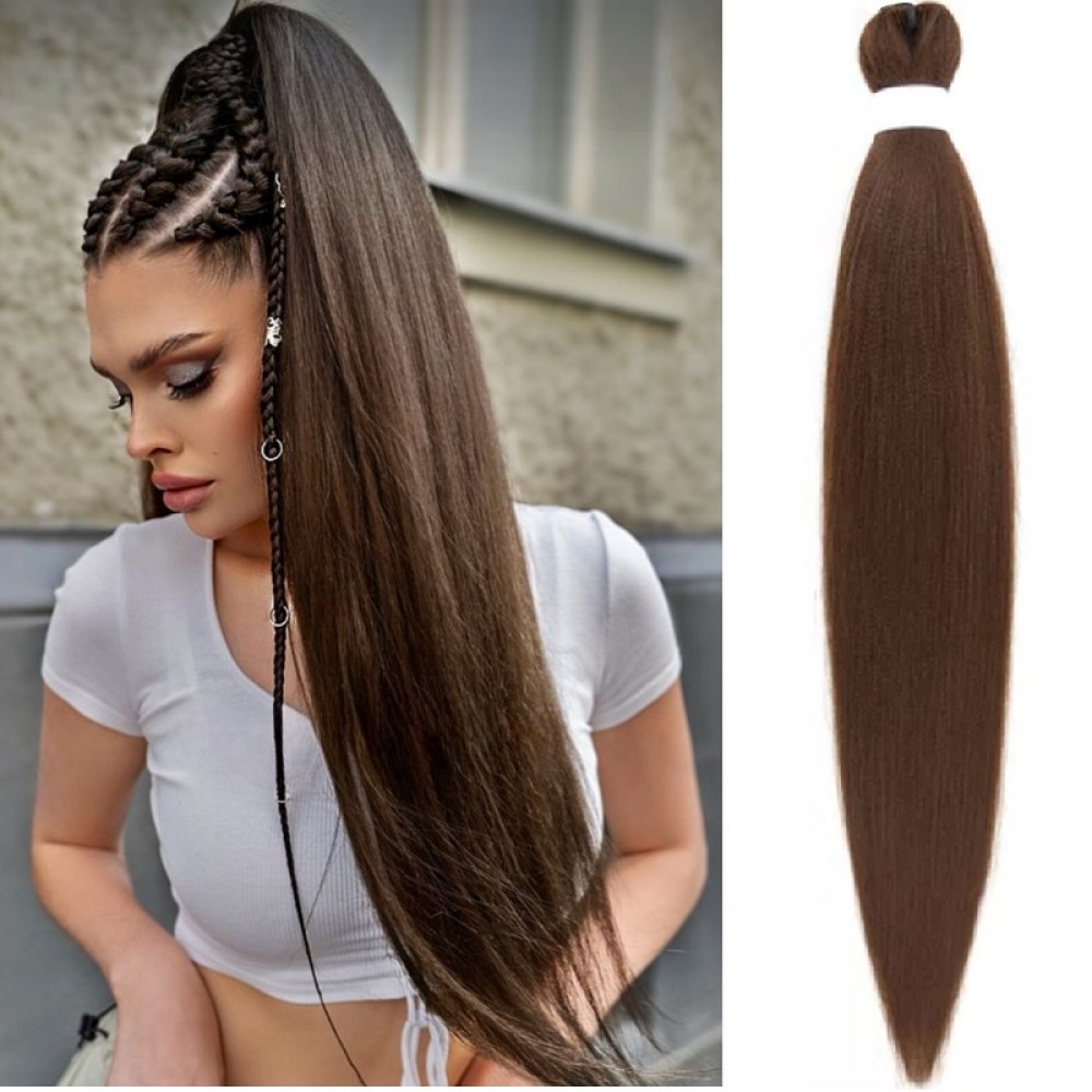 Канекалон за вплитане Лукс качество FR8# Шоколад