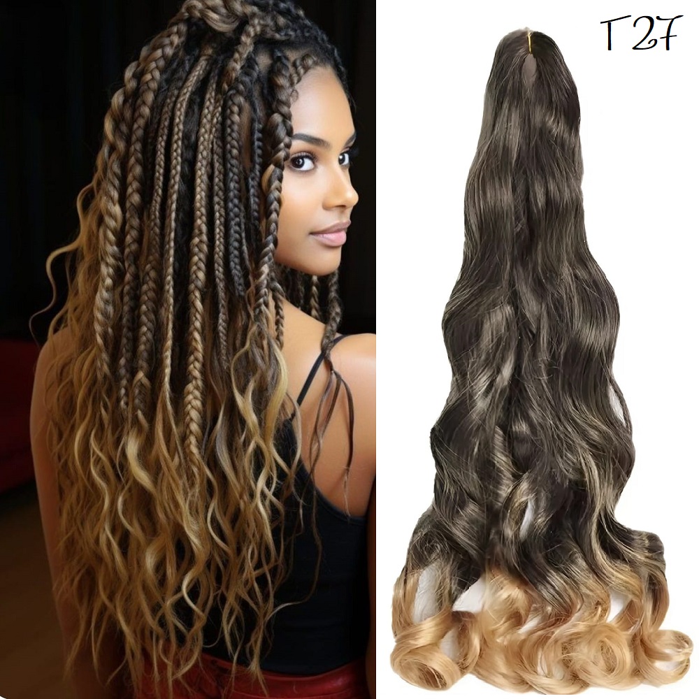 Френски Букли от копринена коса T27