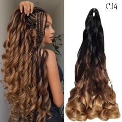 Френски Букли от копринена коса C14