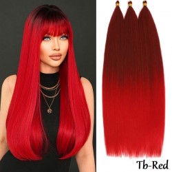 Коса за вплитане - САМОДИВА Червено Омбре