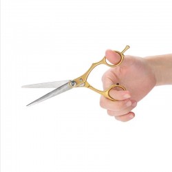 Професионална Фризьорска ножица Златна-foto4