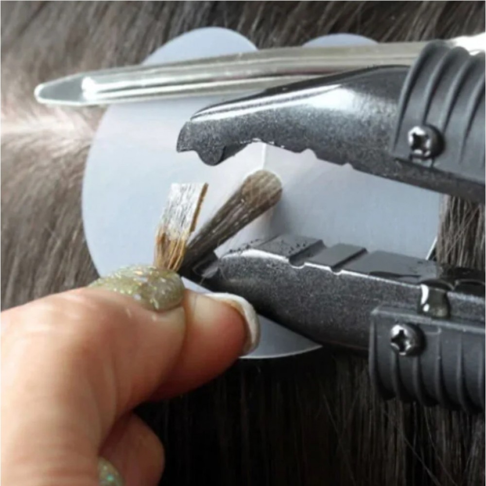 Уред за прикачване на кичури с кератин Уред за прикачване на кичури с кератин