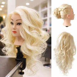 ЛУКС Руса Тренировъчна глава за фризьори с висококачествена коса