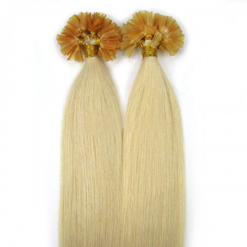 Кичури от естествена коса руси  57 см - 50 гр 50 бр