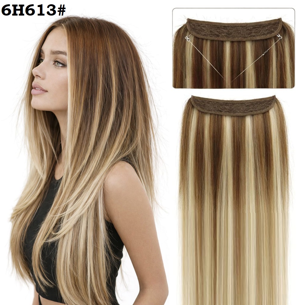 Висококачествена синтетична коса на треса със закрепване с корда 6H613