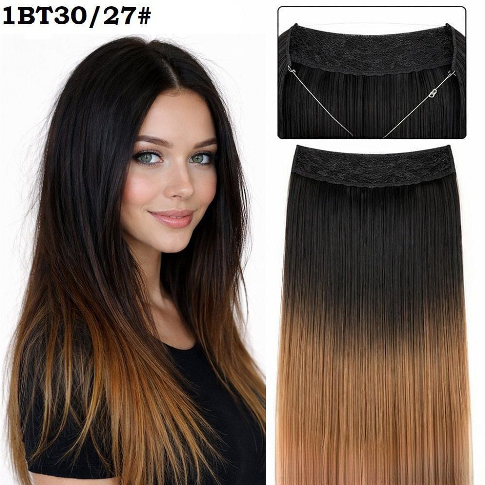 Висококачествена синтетична коса на треса със закрепване с корда 1BT30/27