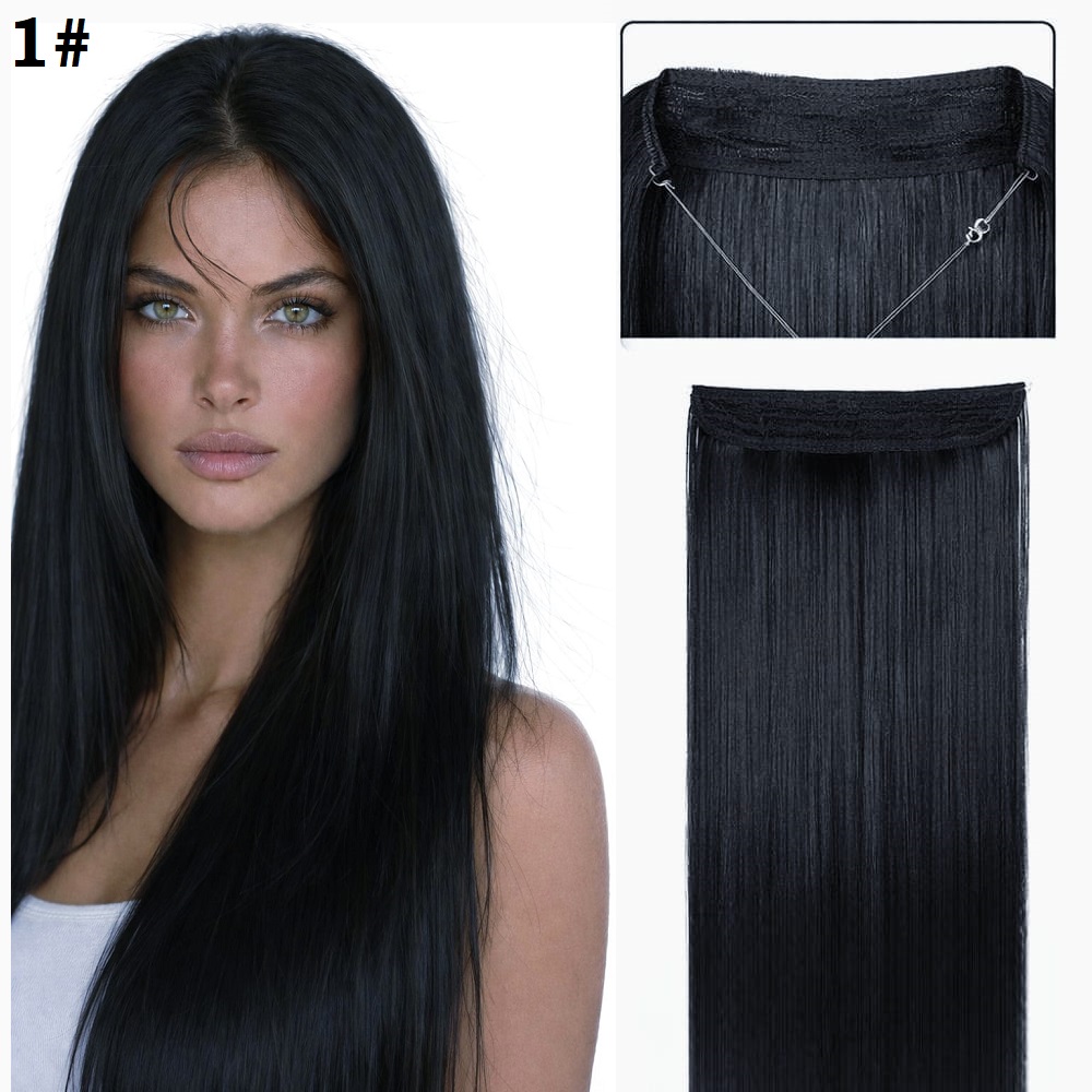 Висококачествена синтетична коса на треса със закрепване с корда 1