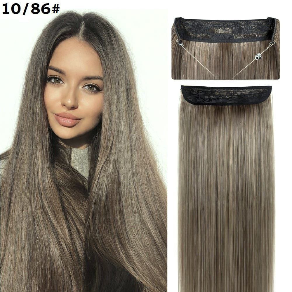 Висококачествена синтетична коса на треса със закрепване с корда 10/86