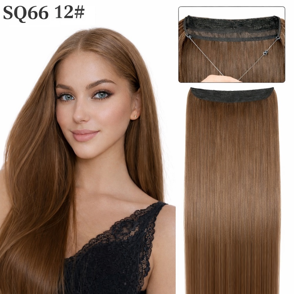 Висококачествена синтетична коса на треса със закрепване с корда 12